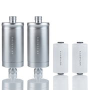 Du dušo filtrai ir dvi papildomos kasetės